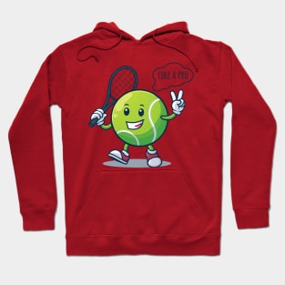 like a pro,tennis funny Hoodie